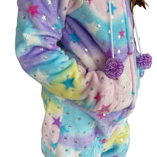 Pijama de unicornio con estrellas hot sale