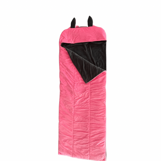 Sleeping Bag Rosa con gris